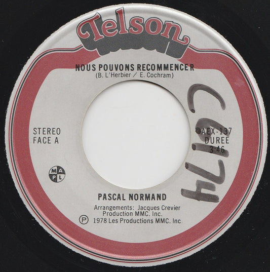 Pascal Normand ‎– Nous Pouvons Recommencer (Vg+)
