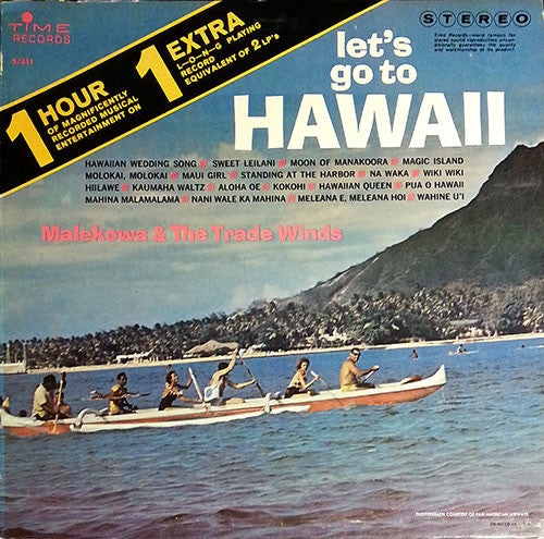 Malekowa & The Trade Winds ‎– Let's Go To Hawaii (Vg+,Vg+)