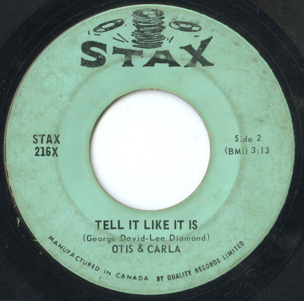 Otis & Carla ‎– Tramp / Tell It Like It Is (G+)