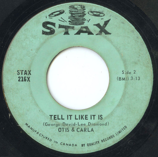 Otis & Carla ‎– Tramp / Tell It Like It Is (G+)
