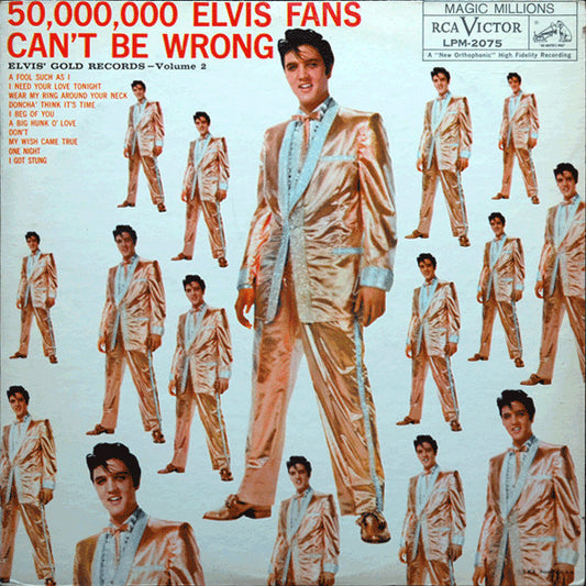 Elvis Presley – 50,000,000 Elvis Fans Can't Be Wrong (Elvis' Gold Records, Vol. 2) (vg,vg)