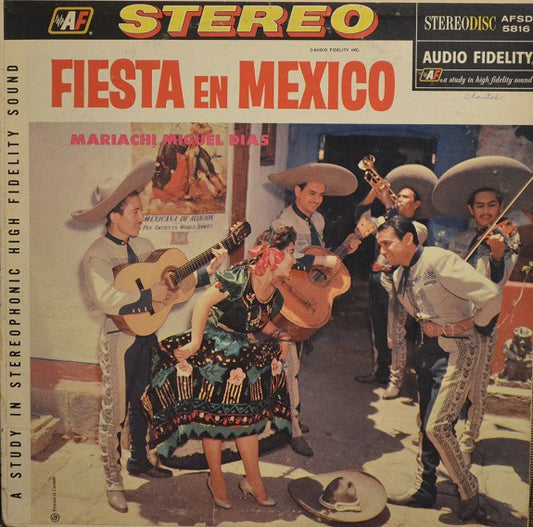 Mariachi Miguel Dias ‎– Fiesta En Mexico (Vg,Vg) 