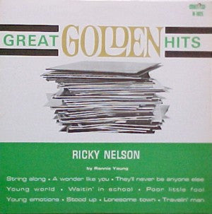 Ronnie Young ‎– Great Golden Hits - Ricky Nelson By Ronnie Young (Vg,G+)