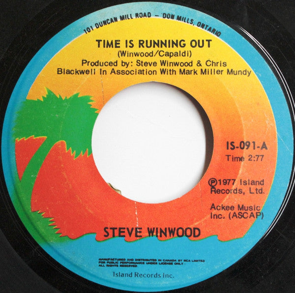 Steve Winwood ‎– Time Is Running Out