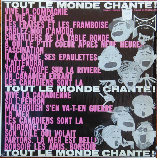Various ‎– Tout Le Monde Chante! (G+,Vg+)