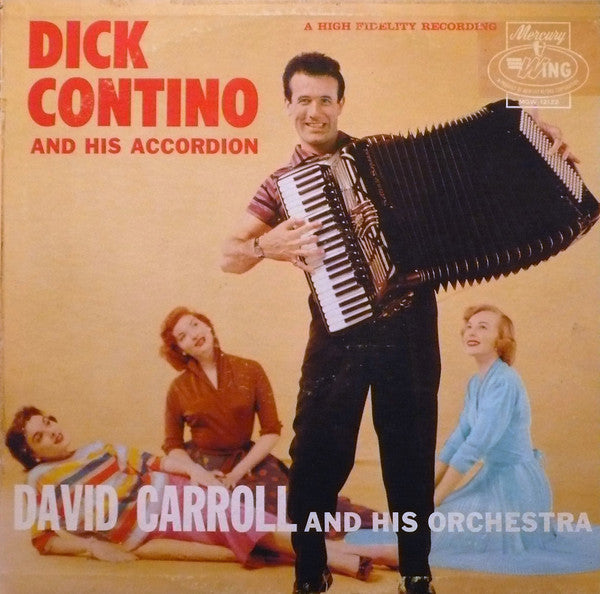 Dick Contino - David Carroll & His Orchestra ‎– Dick Contino And His Accordion (Vg,+Vg)