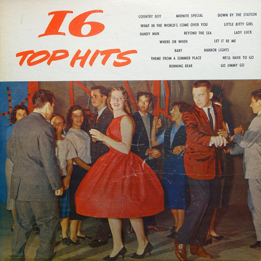 Unknown Artist ‎– 16 Top Hits (Today's Top Hits Volume 8) (Vg,G+)
