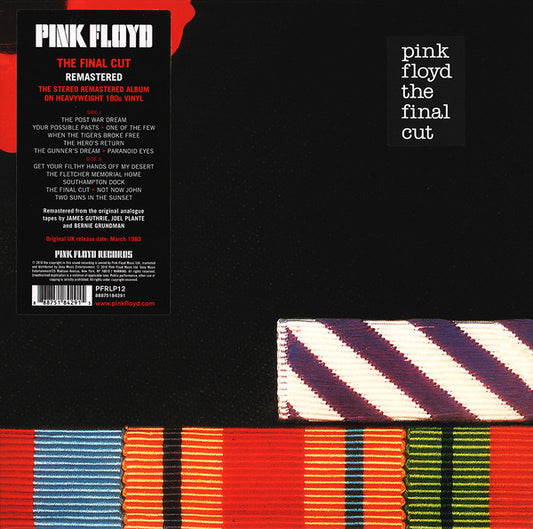 Pink Floyd ‎– The Final Cut (Vinyle Neuf)