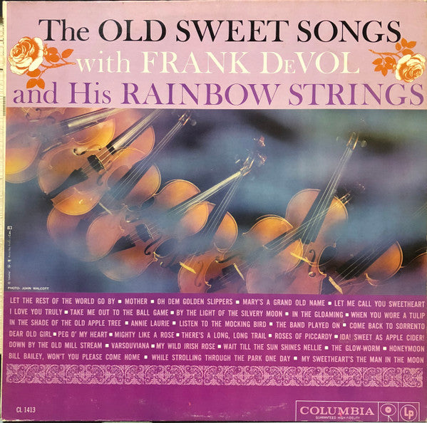 Frank DeVol And His Rainbow Strings* ‎– The Old Sweet Songs (Vg,Vg)