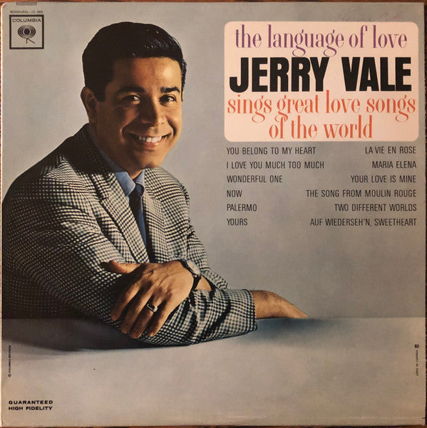 Jerry Vale ‎– The Language Of Love (Vg,Vg)
